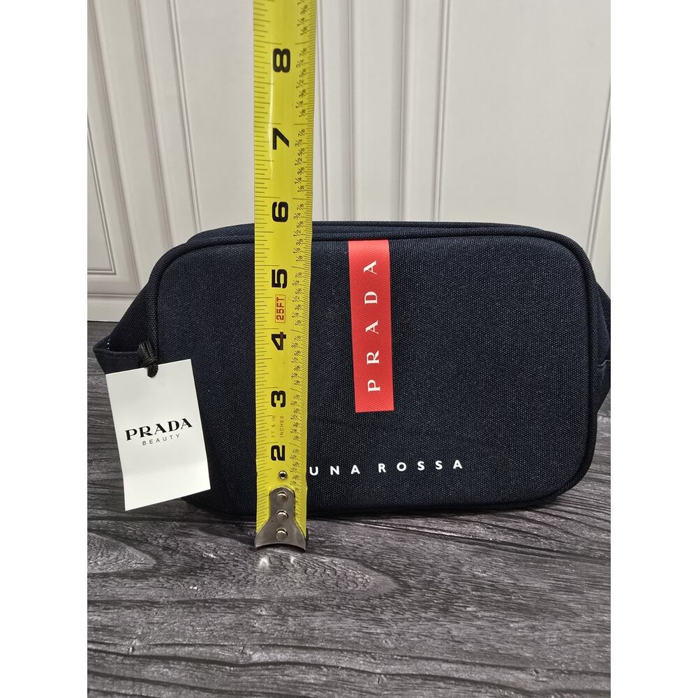 PRADA Beauty Luna Rossa Navy Blue Dopp Kit Toiletry Bag Travel Pouch NWT - Picture 5 of 7